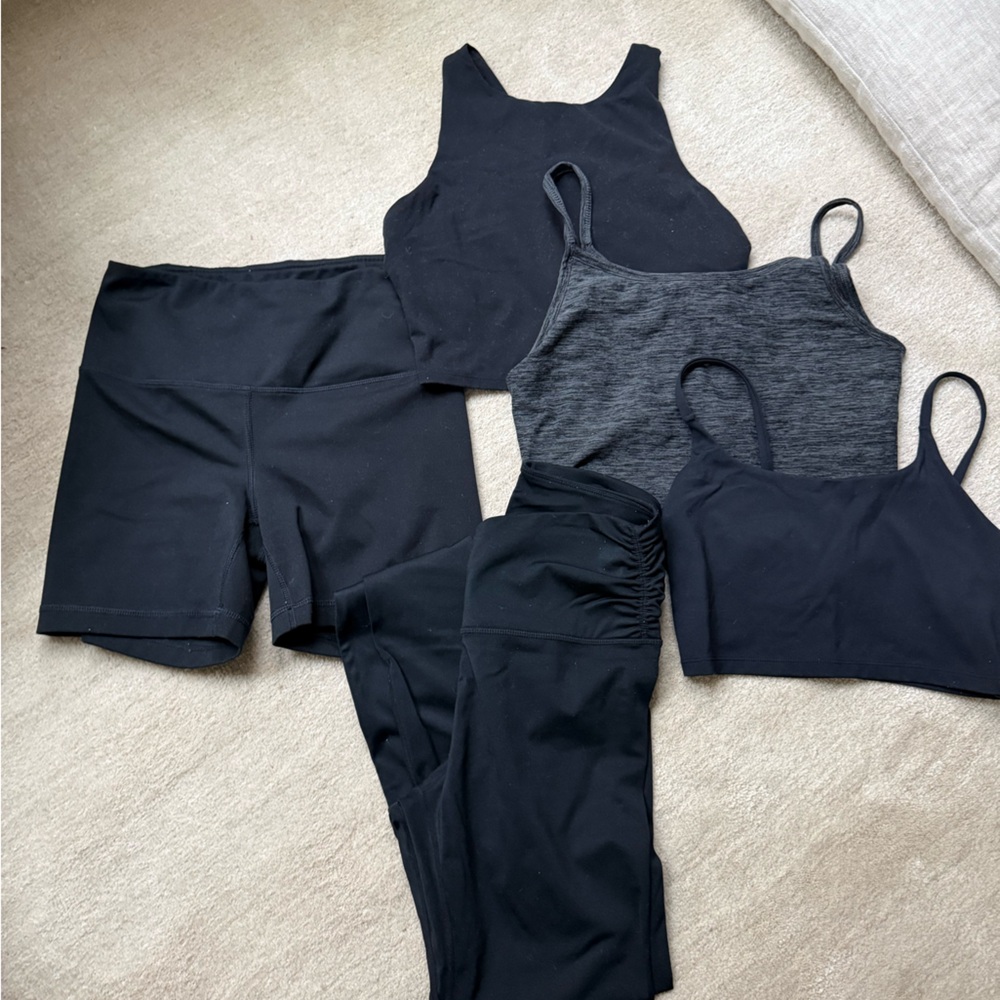 Women's Black and Gray Assorted Activewear